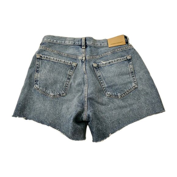 Citizens Of Humanity Shorts Womens 26 Blue Annabelle Long High-Rise Raw Hem Boho - Picture 7 of 10